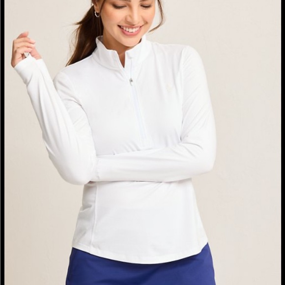 Tommy Bahama Sweaters - Tommy Bahama golf White Zip-Up sweater